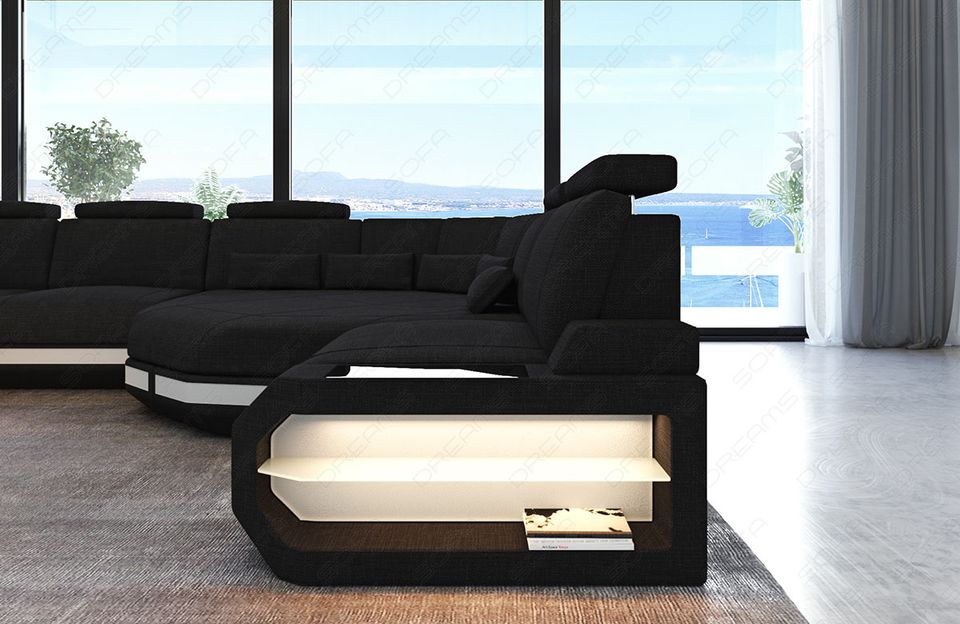 Polster Sofa Wohnlandschaft Asti Mini mit Relaxecke und USB-Port in Berlin