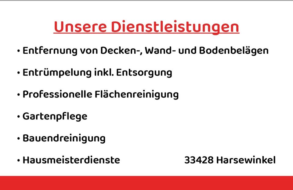 Entfernung von Decken-, Wand- und Bodenbeläge Tapeten in Harsewinkel