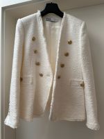 Zara Bouclé Tweed Strukturblazer Jacke Creme Weiß Gr. XS (34/36) Köln - Ehrenfeld Vorschau