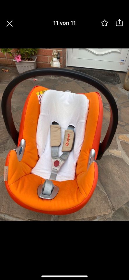 Cybex Babyschale inkl. Neugeboreneneinsatz + Base Kindersitz in Stendal