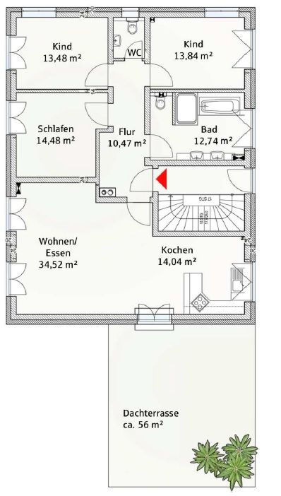 Traumhafte 4-Zimmer-Wohnung mit großzügiger Terrasse in Schwabhausen