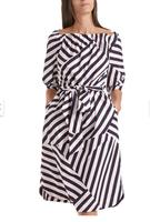 Marc Cain Marccain Midikleid Freizeit Kleid Business N3 gestreift Hessen - Alsfeld Vorschau
