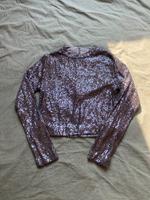 Neues Mango Party Shirt Glitzer Pailletten silber grau XS Nordrhein-Westfalen - Kleve Vorschau