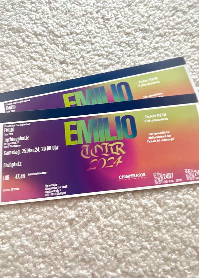 2 tickets Emilio Konzert in Mülheim (Ruhr)