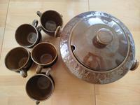 Vintage Bowle Set aus der DDR -Keramik - 10 Tassen Sachsen - Markranstädt Vorschau