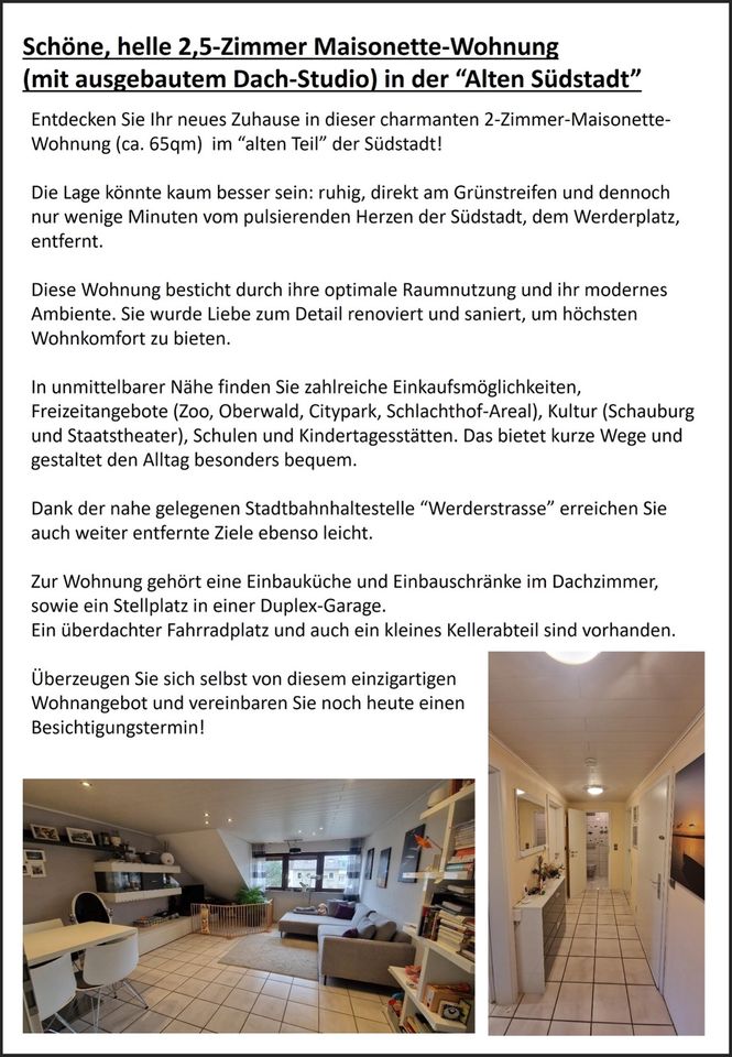 2,5 Zimmer Maisonette-Wohnung in 76137 Karlsruhe in Karlsruhe