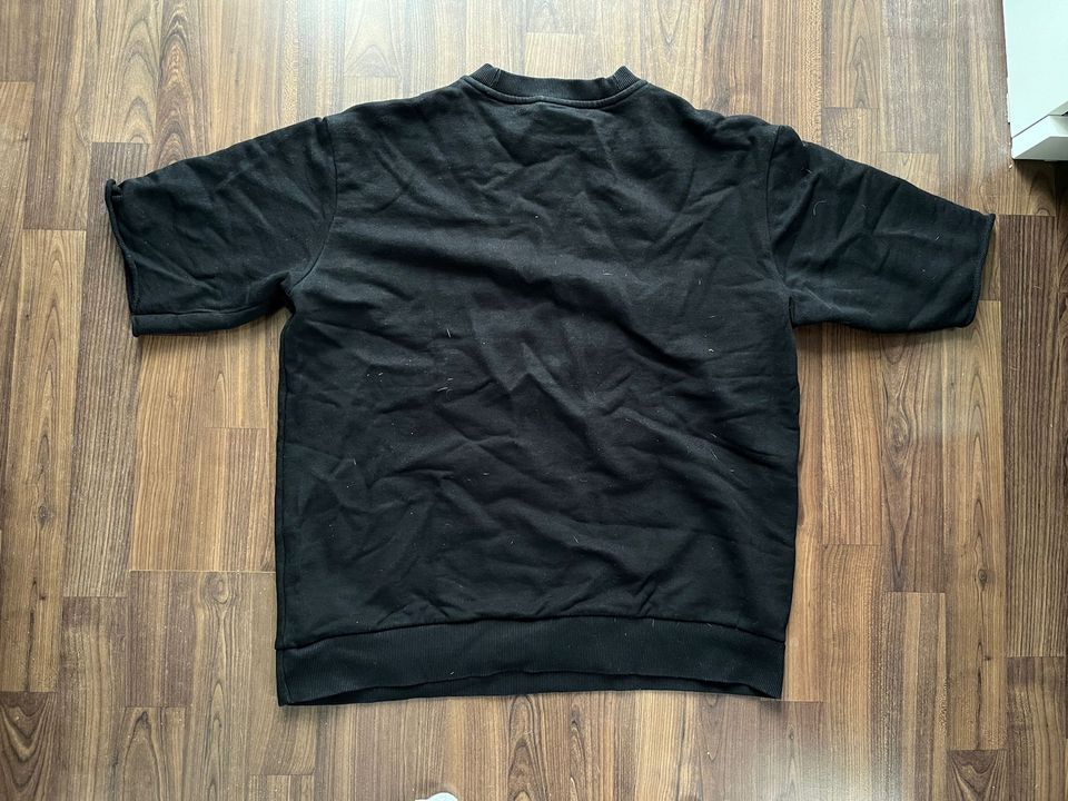 T-Shirt h&m, Größe M, mit Print, Herren, schwarz in Uehlfeld