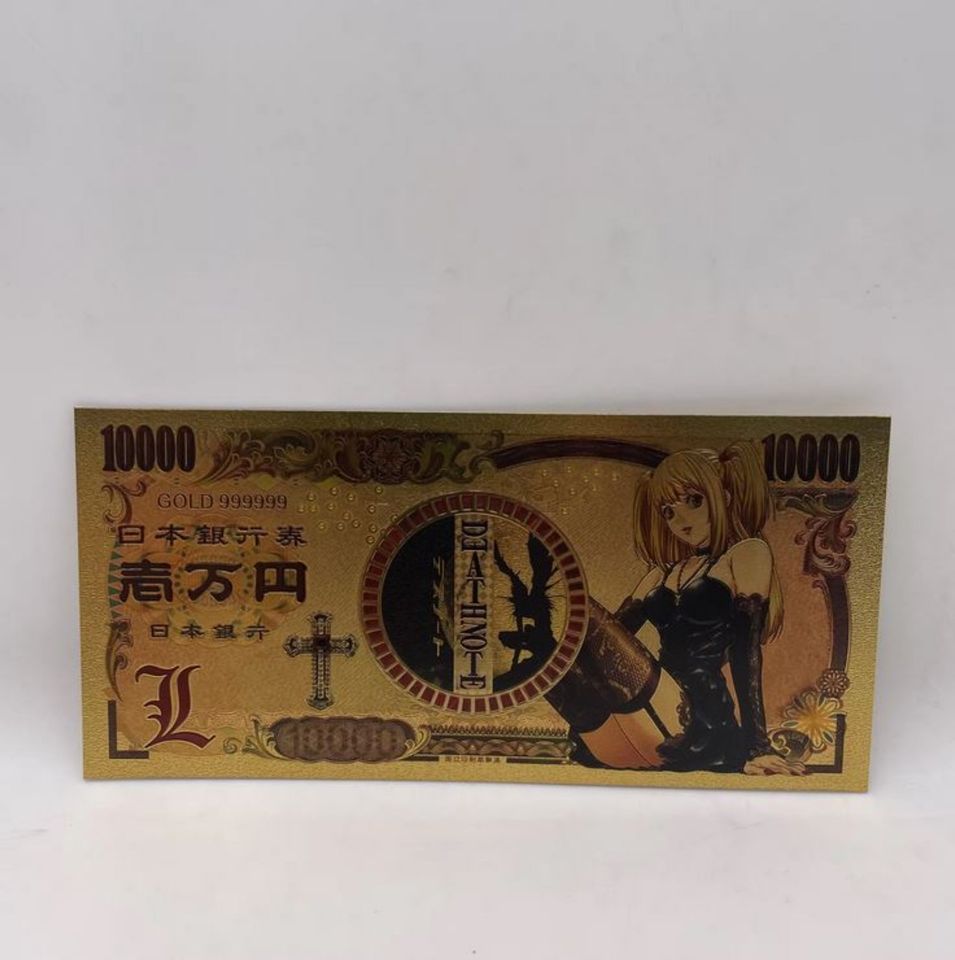 Vergoldete Banknote 8er Pack Death Note Anime Manga in Oberdorla