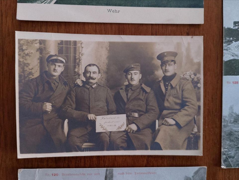 Konvolut Postkarten 1. Weltkrieg Militär Soldaten Feldpost in Karlsruhe