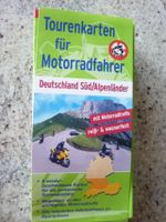 Satz Motorrad Tourenkarten für Süddeutschland und Alpenländer. Bayern - Karlskron Vorschau