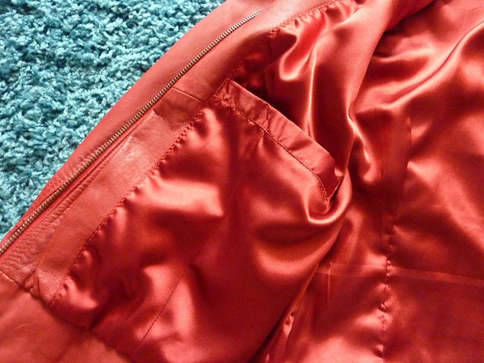 Damen Lederjacke, Biker Style, Jilani Collection, Vintage Rot in Sankt Goar