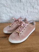 New Look Samt Sneaker rosa Gold Gr.41 guter Zustand Baden-Württemberg - Engelsbrand Vorschau