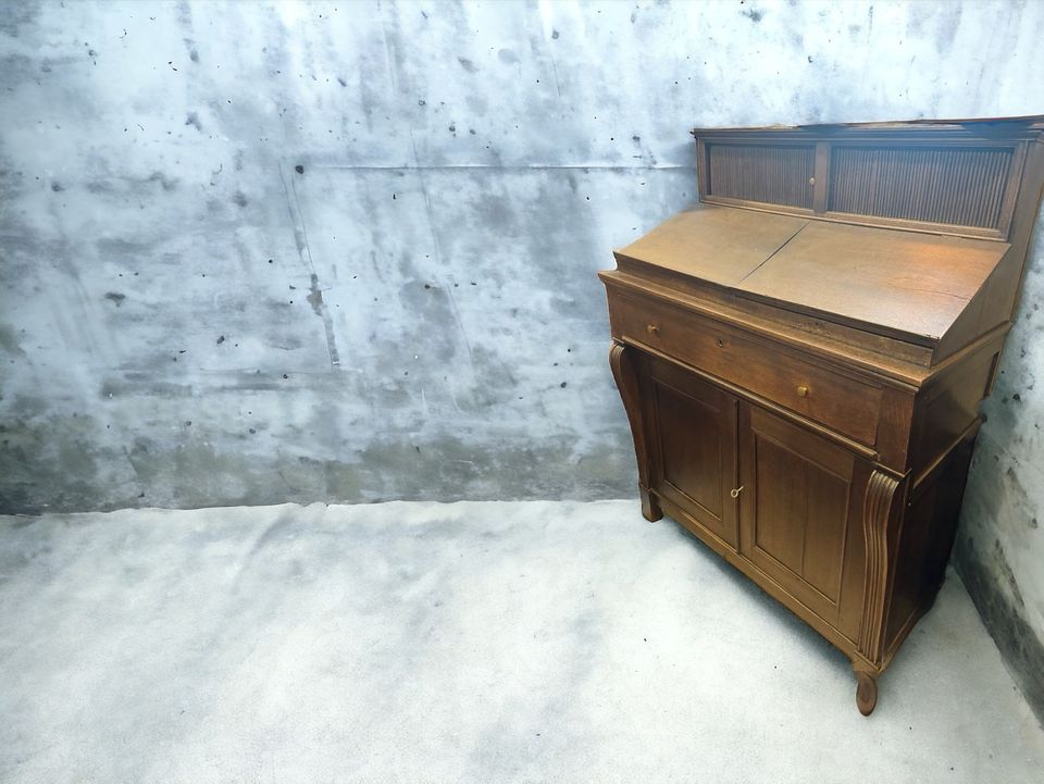 Antik Sekretär Stehpult Highboard Wohnzimmerschrank 120x157x57cm in Düsseldorf