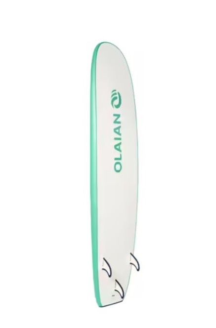 Olaian Surfboard Schaumstoff - 100 7’5” inkl. Leash und 3 Finnen in Leipzig