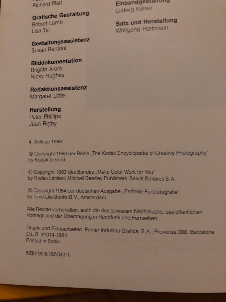 Kodak Enzyklopädie Fotografie - perfekte Farbfotografie in Kisdorf
