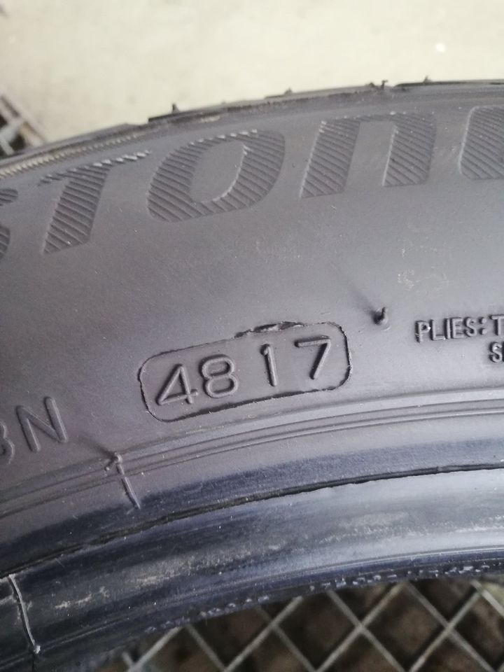 2x 225/50 R17 94W Bridgestone Turanza T001, RFT,MOE,DOT 4817,2518 in Mintraching