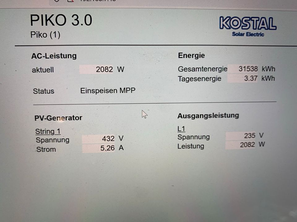 Kostal Piko 3.0 in Neuhaus am Inn