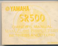 Yamaha SR 500 Betriebsanleitung, 1977, sehr guter Zustand Bayern - Schernfeld Vorschau