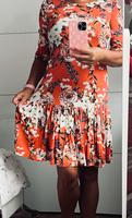 Schleswig Sommer Kleid, 3/4 Ärmel Orange/ weiß wNeu Stretch S.Oli Niedersachsen - Steinfeld Vorschau