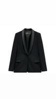 ZARA Smoking Blazer in Satinoptik, schwarz, XS, Neu Frankfurt am Main - Bockenheim Vorschau
