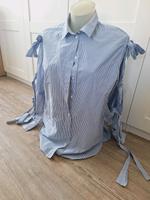 Damen Bluse blau gestreift H&M , gr M, schleifen Bayern - Münchberg Vorschau
