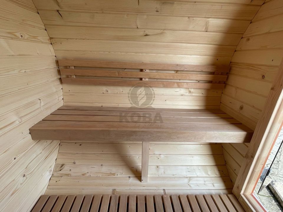 Pick Up Mini Fass Sauna | Ø 180 cm | Pritsche Minisauna Camping in Eichenzell