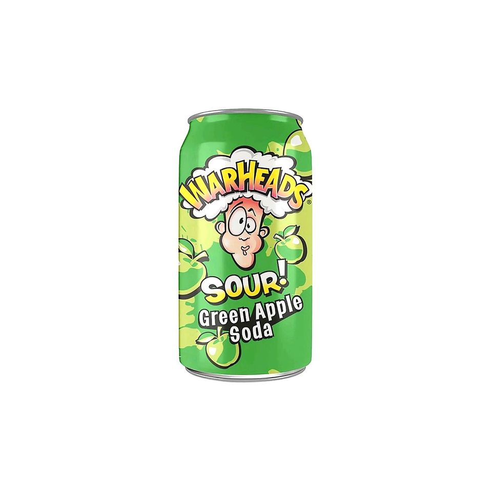 Warheads Sour! Green Apple Soda 355ml in Halle