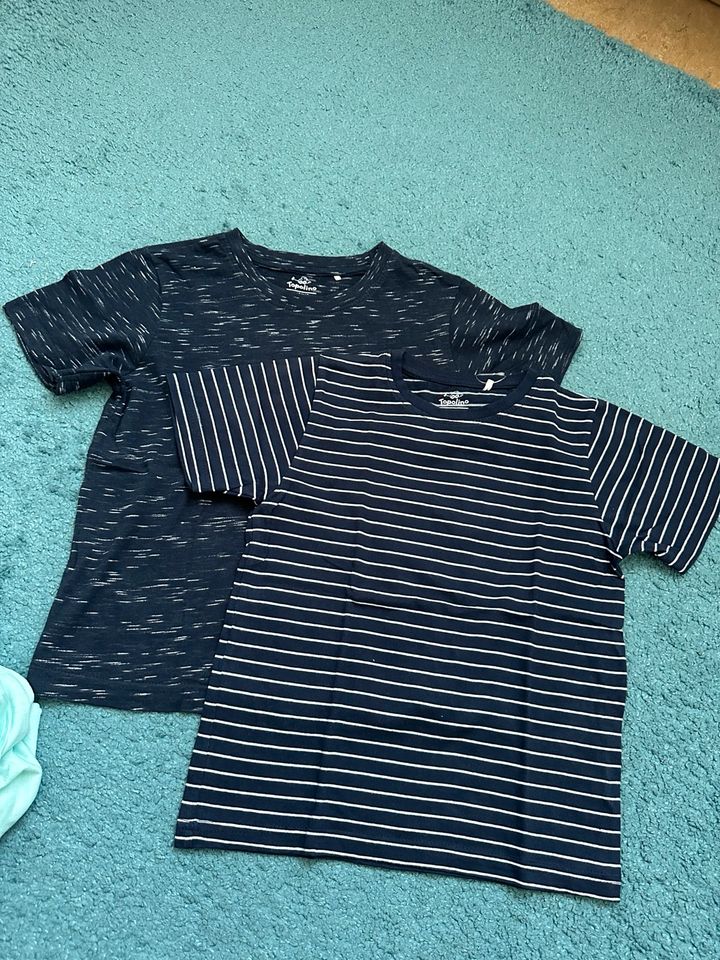 Neu! Jungen Basic Shirt,T-shirt,Short,Hose,Set,110/116,Blau,jeans in Marburg