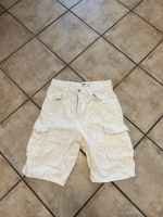 Bershka White/Beige Denim Cargo Shorts Saarbrücken-Mitte - Malstatt Vorschau