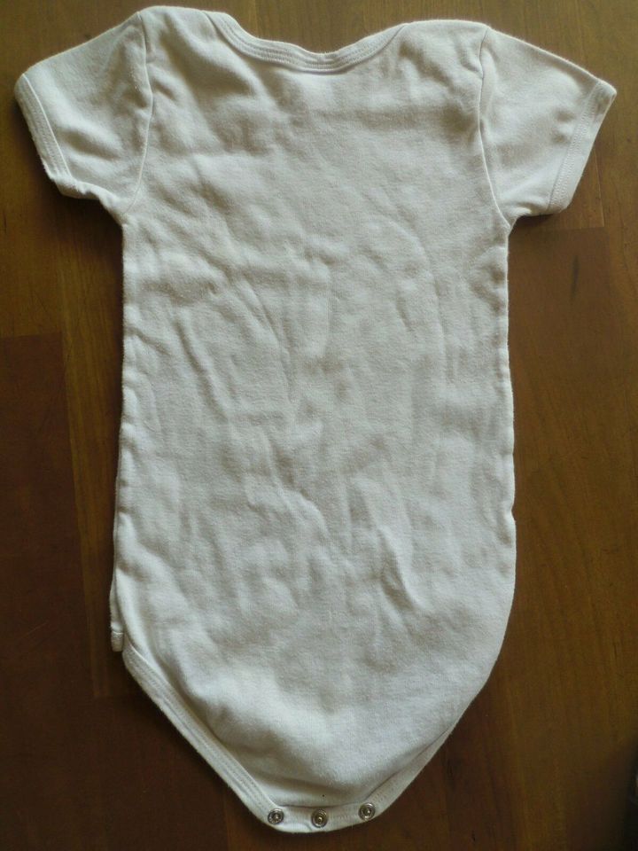 Petit Bateau Body kurzarm kurz Gr. 86 weiß in Plankstadt