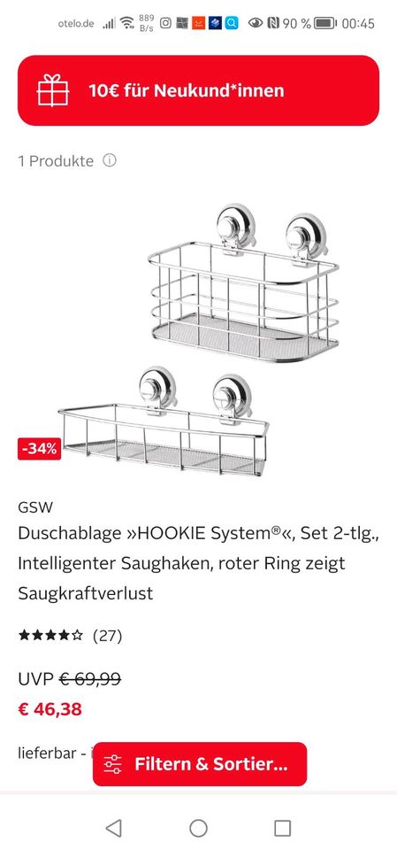 HOOKIE Allzweckkorb Set ! in Thüringen - Gotha | eBay Kleinanzeigen ist  jetzt Kleinanzeigen | Duschablagen