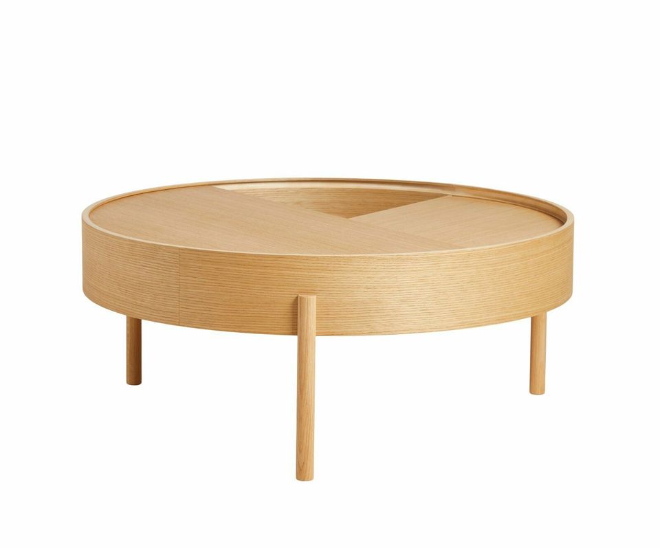 Woud - Arc Couchtisch, Ø 89 cm, walnuss in Nürnberg (Mittelfr)