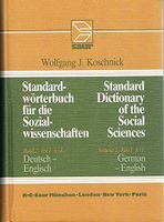 EN/DE Wörterbuch für die Sozialwissenschaften, 2 Bände Berlin - Zehlendorf Vorschau