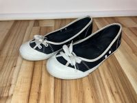 Damen Ballerinas schwarz weiß Sneaker flach Größe 40 Sommer Niedersachsen - Bassum Vorschau