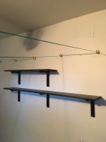 2 schwarze Wand Regale Regal Wand 100cm und 160cm Stuttgart - Stuttgart-Süd Vorschau