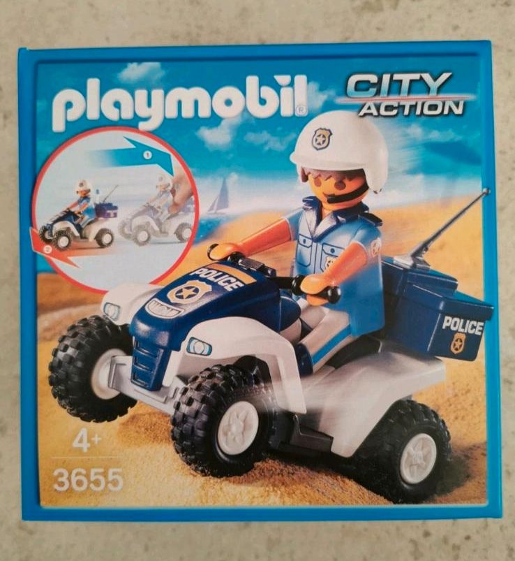 Playmobil Set 3655 Polizei Polizist mit Quad NEU in OVP f. 10,00€ in Frohburg