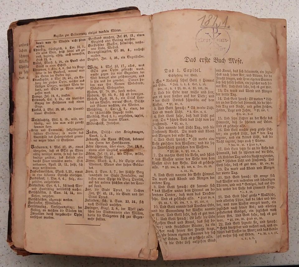 Bibel Heilige Schrift Kirche Antik in Priestewitz