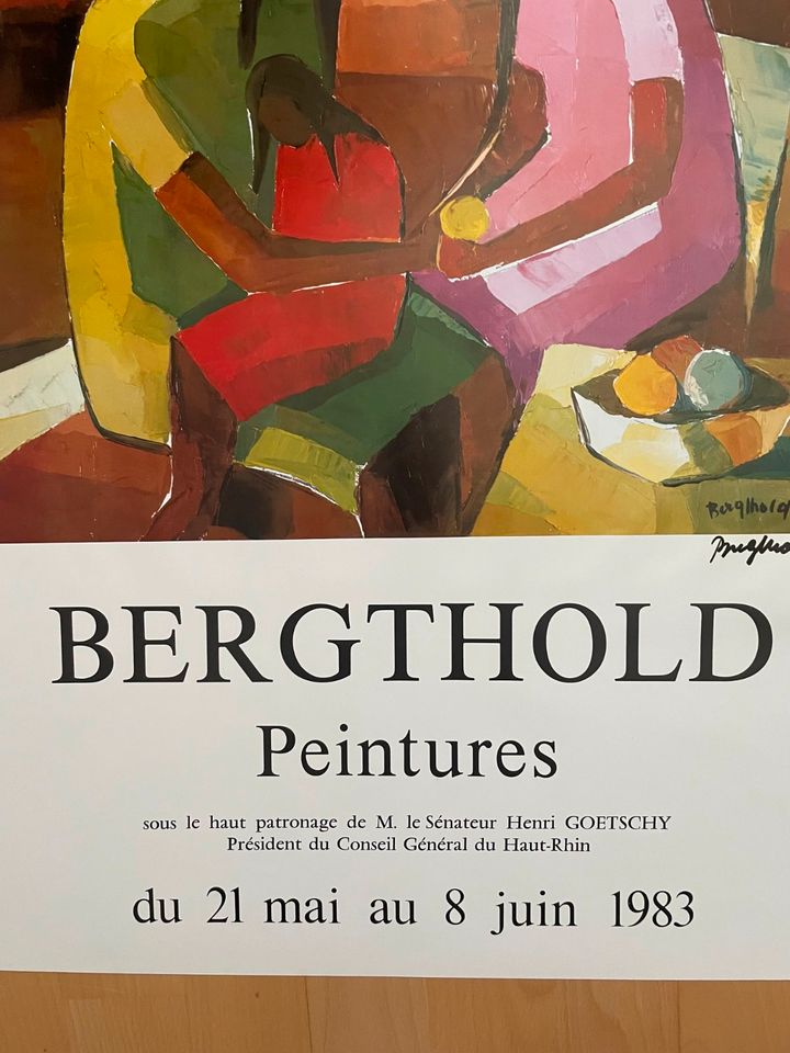 Bergthold - Original Ausstellungsplakat, 1983 - Signiert in Wettenberg