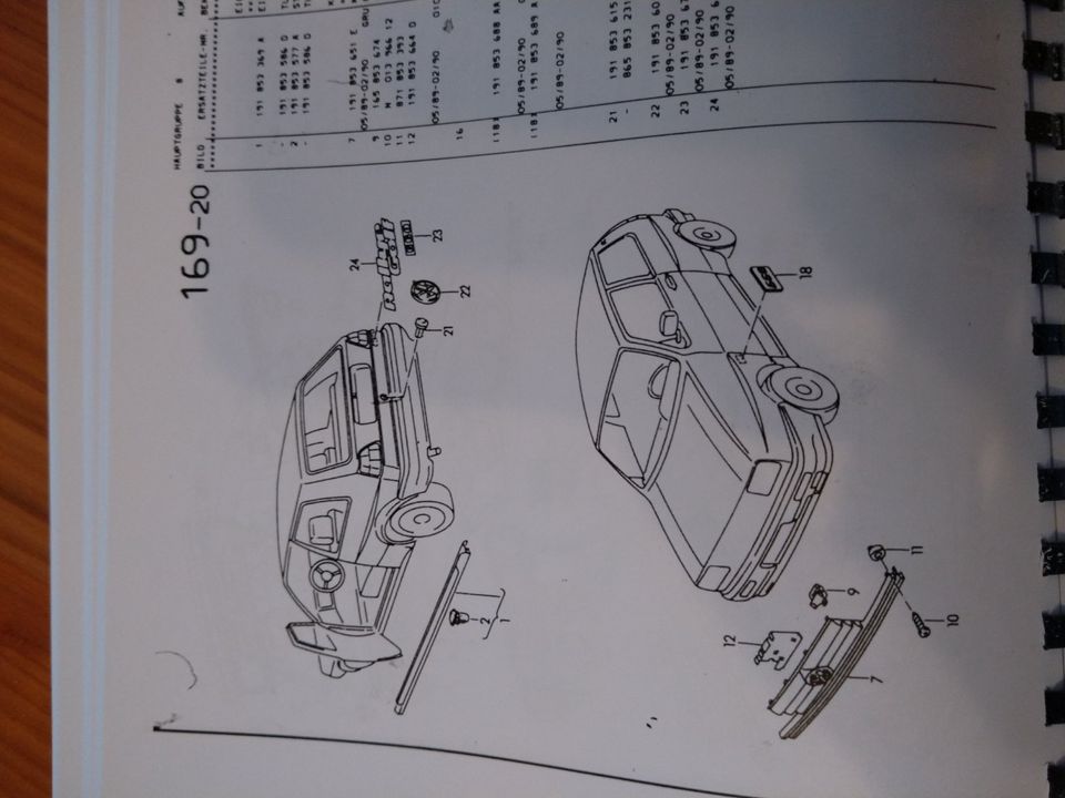 Ersatzteilliste VW Golf 2 in Duisburg