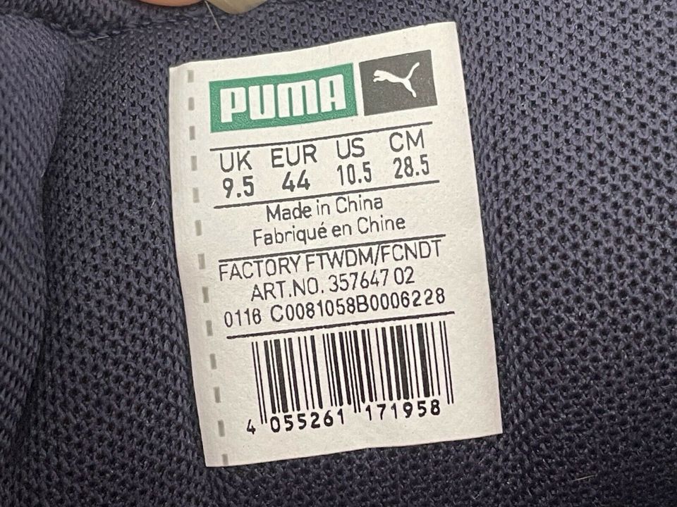 PUMA Stoff Sneaker UK9,5 EUR44 CM28,5 leicht bequem in Blankenheim