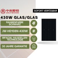 GRATIS VERSAND! - JOLYWOOD 1 PALETTE (36 ST.) 430W GLAS/GLAS FULL BLACK SOLARMODULE JW-HD108N-430W Nordrhein-Westfalen - Paderborn Vorschau