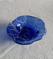 Glas Schale, blau, ca. 13,5 cm Durchmesser, Morano - Glas Kreis Ostholstein - Malente Vorschau