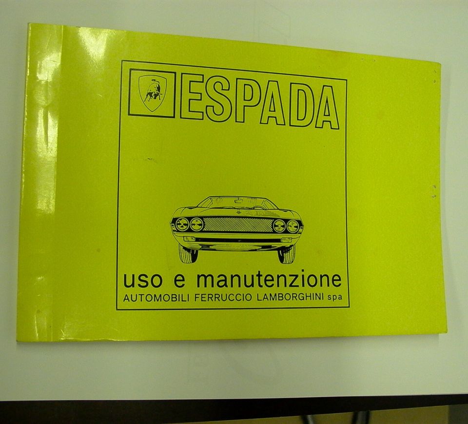 Extrem selten, Betriebsanleitung Lamborghini Espada Serie II in Berlin