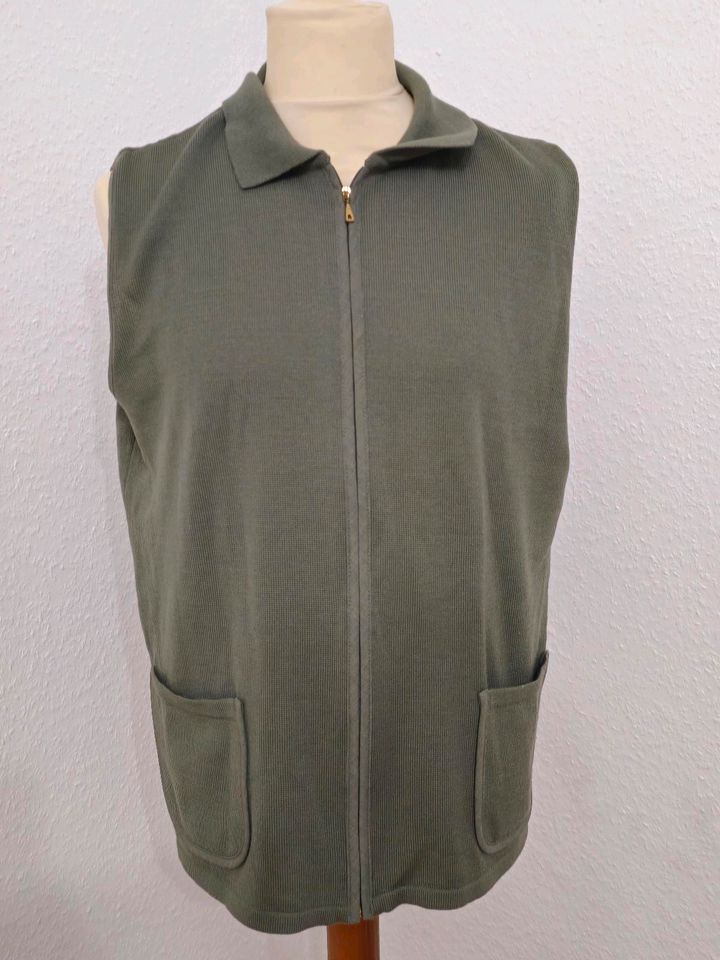 Aspa Damen Strickweste Wolle Strickjacke Weste grün Gr 46 WIE NEU in Dortmund