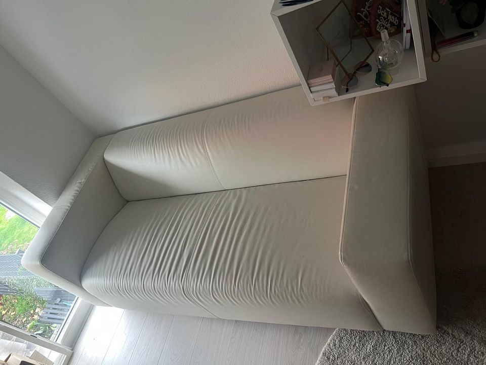 Klippan Ikea 2 Sitzer Sofa weiß „Bomstad“ Bezug in Filderstadt
