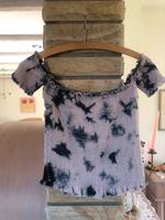 Shirt gesmokt von Review Batikstyle flieder /blau Gr.S wie neu! Nordrhein-Westfalen - Velen Vorschau