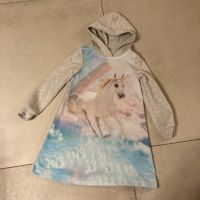 H&M Kleid Kapuzenkleid Einhorn grau Gr. 110/116 Nordwestmecklenburg - Landkreis - Lützow Vorschau