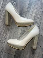 Tamaris Leder High Heels Taupe Plateau wie Neu Düsseldorf - Stadtmitte Vorschau