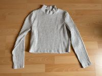 H&M Langarm Shirt, cropped, hellgrau, S Kiel - Kronshagen Vorschau