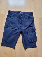 Neuwertige Cargo Bermuda Shorts dunkelblau S.Oliver Gr. 152 reg Bayern - Steinsfeld Vorschau